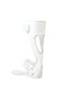 Prim Reinforced Drop Foot Orthosis AFO, Thermoplastic Ankle Foot Brace with Full Insole, Adjustable Padded Velcro Straps, Posterior Leaf Spring Support, Left or Right Leg, Sizes S to XL, White or Gray - 3
