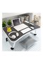 Foldable Laptop Table with Cup Holder and Tablet Slot - 2