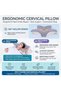 X Shape Memory Foam Cervical Pillow, Ergonomic Contour Neck Support for Side and Back Sleepers - 3