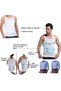 Men's Body Shaper Vest, Sleeveless Compression Undershirt with Firming Panels, Size L - 7