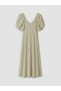 TWO MT SHOP QUALITY LCW Comfort Green Voile Straight Dress - 5