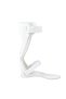 Prim Reinforced Drop Foot Orthosis AFO, Thermoplastic Ankle Foot Brace with Full Insole, Adjustable Padded Velcro Straps, Posterior Leaf Spring Support, Left or Right Leg, Sizes S to XL, White or Gray