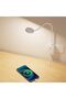 Plug In LED Reading Light, Dimmable LED White Flexible Bedside Wall Lamp with Power Plug and Extensi