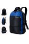 Spiral Blue Waterproof Backpack with Functional Design and Side Pockets
