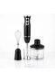 4 in 1 Hand Blender 500W with 2 Speeds and Turbo, 500 ml Chopper, Whisk and Measuring Cup - 4