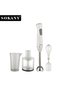 SK-02004 Hand Blender 600W, Electric Stick Blender with Stainless Steel Blades, Chopper Bowl - 2