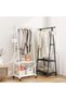 Triangle Garment Clothes Rack with Shelves and Hanging Rail, 55 x 42 x 160 cm Freestanding - 4