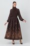 Glittery Princess Taffeta Skirt with Floral Print