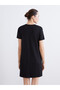 LCW Comfort Black Crepe Shift Dress, Featuring the ALITA CITY Touch - 4
