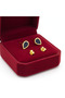 18K Gold Black Droplet Earrings - 3