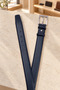 100% Genuine Leather Navy Blue Men's Belt for Classic and Everyday Use - 5