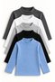 Girl's 3-16 Years Old 5-Piece Thin Camisole Knitwear Sweater Set – Comfortable and Stylish Basic Model 5 Pieces