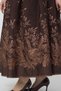 Glittery Princess Taffeta Skirt with Floral Print - 7