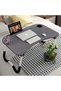 Foldable Laptop Table with Cup Holder and Tablet Slot - 4