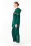 Modest Hooded Sweatsuit Set with Glittery Trim - 2