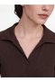 LCW Comfort Brown Ribbed Knit Straight Dress, Featuring the ALITA CITY Touch - 3