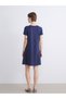 LCW Comfort Navy Blue Interlock Solid Dress—The ALITA CITY Difference - 5
