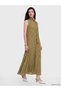 LCW Comfort Khaki Voile Polka Dot Dress, Featuring the ALITA CITY Touch