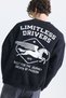 Oversized Printed Crew-Neck Sweatshirt - 6