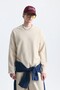 Oversize Sweatshirt with Stitching Detail - 3