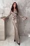 Khaki Satin Double Suit - 2