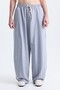 Barrel-Fit Sweatpants with Seam Detail - 2