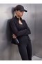TWO MT SHOP QUALITY KOOR SPORT Black Scuba Fabric Solid Women's Zipper Sweatshirt
