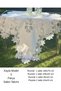 Cream-Krem Kayla Model 5 Piece Linen Lace Runner Set Decorative Living Room Set - 2