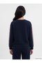 TWO MT SHOP QUALITY LCW EVERYDAY Navy Blue Striped Soft Touch Women's Sweatshirt - 5