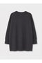 TWO MT SHOP QUALITY LCW Modest Anthracite Interlock Solid Loose & Oversized Women's Sweatshirt Tunic - 6