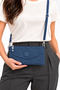 Water-Resistant Fabric-Lined Mini Clutch Bag and Shoulder Bag Wallet - 2