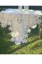 Living Room Set Cream-Cream Kayla Model 5 Piece Linen Lace Runner Set - 4