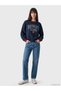 TWO MT SHOP QUALITY XSIDE Navy Blue Harry Potter Printed Oversized Women's Sweatshirt - 2