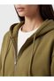 TWO MT SHOP QUALITY Green 3-Ply Brushed Inside Women's Zipper Sweatshirt - 3