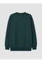 Two Mt Shop Quality Lcw Modest Green 3 Thread Raster Printed Comfortable & Relaxing Women's Sweatshirt Tunic - 6