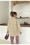 Women's Denim Jacket with Beaded Embroidery on the Front and Back Sleeves - 5