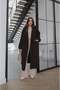 Bitter Coffee Tokyo belted cashmere melton coat