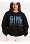Women's long-sleeved sweatshirt with stone embellishments - 2