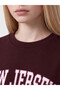 TWO MT SHOP QUALITY XSIDE Burgundy Oversized Soft-Touch Women's Sweatshirt - 4