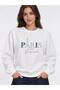 Women's long-sleeved sweatshirt with stone embellishments - 2