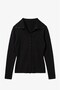 Steel-Knit Cardigan with Black Buttons - 5