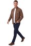 Men's Regular Fit Non-Wrinkle, No-Iron Brown Suede Shirt – Pilling-Resistant with Stretch Fabric 2700764 - 3