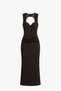 Brown Livia Lace Bustier-Detail Dress