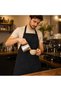 Adjustable Black Kitchen Apron - One Size | Adjustable Black Kitchen Apron - 4