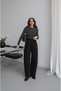 Black High-Waisted Bell-Bottom Pants