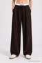Printed Tank Top and Knitted Detail Top and Bottom Set LAZ0027 BROWN - 4