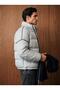 MEN'S WINTER SHORT PUFFER JACKET WITH REMOVABLE HOOD - 2