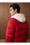 MEN'S WINTER SHORT PUFFER JACKET WITH REMOVABLE HOOD - 2