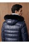 MEN'S WINTER FUR HOODED PUFFER JACKET - 5