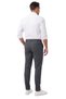 Men's Slim Fit Corded Fabric Charcoal Grey Pants – Drawstring, Stretch Cotton, Winter 2701300 - 4